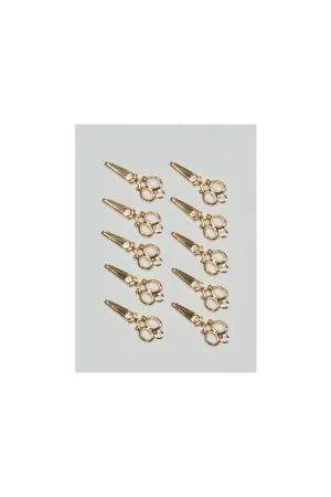 Charms Mini Scissor set (10 each package) - Birdhouse Enterprise Voordeelprijs