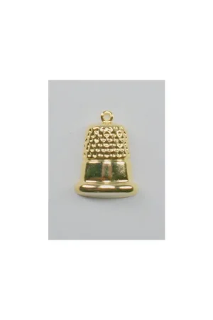 Seizoensaanbieding Charms Gold Thimble - Birdhouse Enterprise