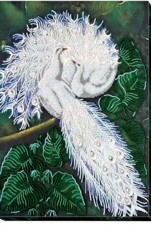 Kralen borduurpakket White Happiness - Abris Art Merkproduct