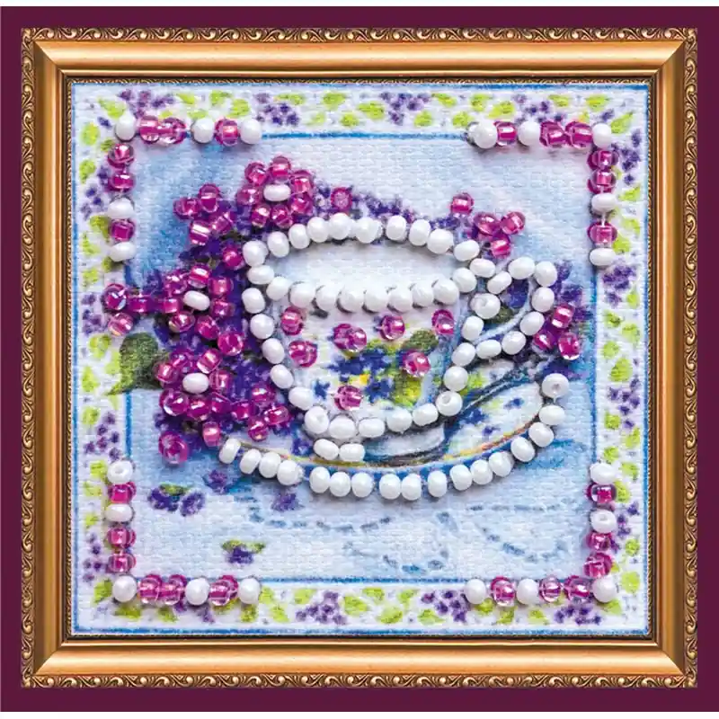 Kralen borduurpakket Fragrant Tea - Abris Art Beperkt Aanbod