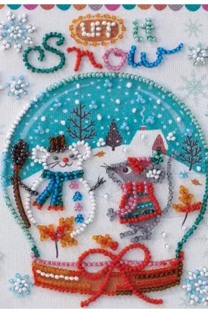 Kralen borduurpakket Snowiness - Abris Art Koopje