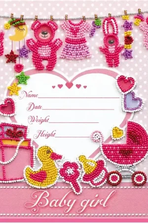 Gratis Retour Kralen borduurpakket Metric for a Girl - Abris Art