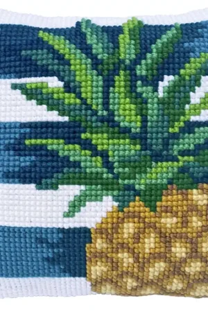 Needleart World Pine Lime Kruissteekkussen pakket Premium
