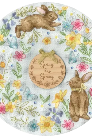 Shop Nu Bothy Threads Jane Sunner Spring Wreath XJS4 borduren (pakket)