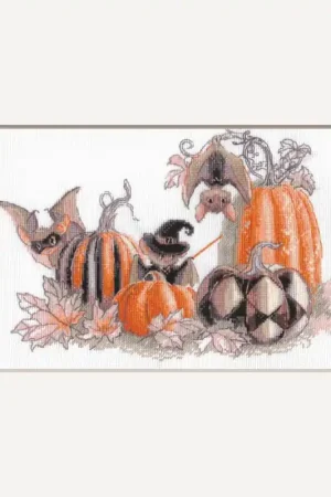 Aine Pumpkin Bat Party A1031 borduren (pakket) Veilige Betaling