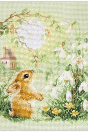 Rechtstreeks Van De Fabrikant Magic Needle Meadow Stories Bunny borduren (pakket) 510-355