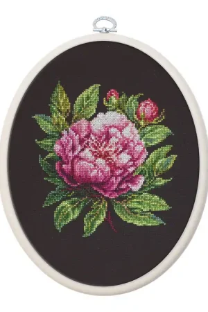 Luca-S Peter Brand Peony borduren (pakket) BC204 inclusief borduurring Must-Have