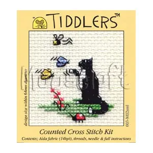 Mouseloft Tiddlers Curious Cat 003-M02 borduren (pakket) Rechtstreeks Van De Fabrikant