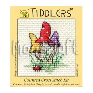 Mouseloft Tiddlers Toadstools 003-M01 borduren (pakket) Korting