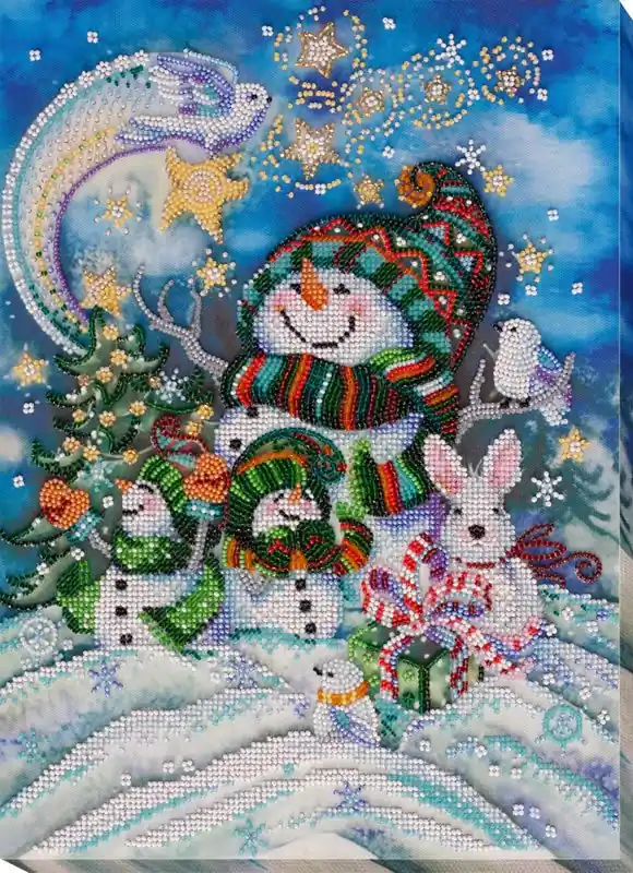 Abris Art New Year‘s Night Kralen borduurpakket ** Rechtstreeks Van De Fabrikant