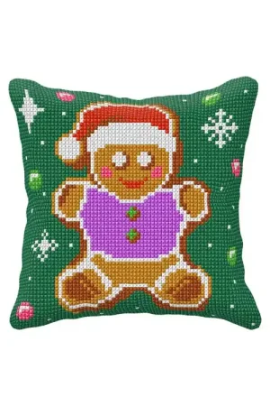 Orchidea Gingerbread man Kruissteekkussen pakket 99112 Flitsaanbieding