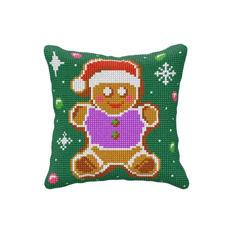 Orchidea Gingerbread man Kruissteekkussen pakket 99112 Flitsaanbieding