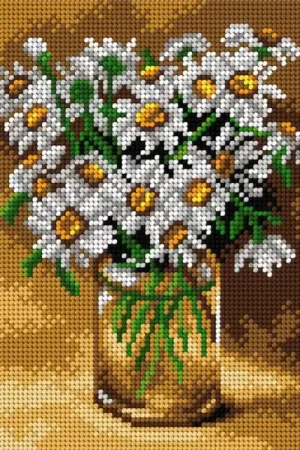 Fabrieksprijs Orchidea White Flowers M2896 voorbedrukt Needlepoint borduren
