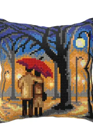 Orchidea Walk At Night Kruissteekkussen pakket 99100 Bestseller