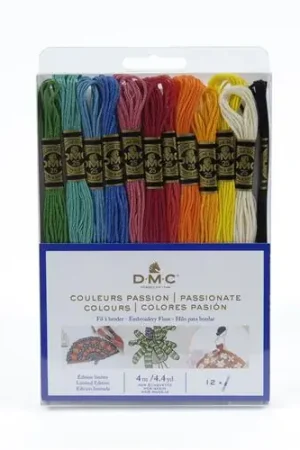 Must-Have DMC Mouline splijtzijde set passion, 12 kleuren van 4 meter