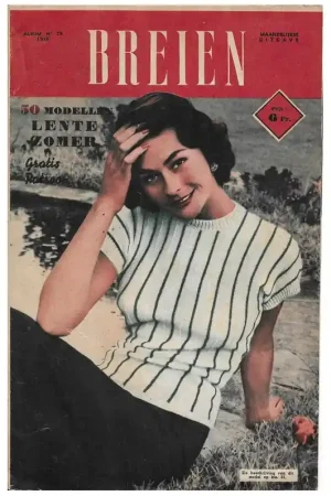 Tijdschrift: Breien 1955 Hoge Kwaliteit