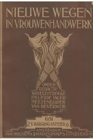 Tijdschrift: Nieuwe wegen vrouwenhandwerk 1931-6 Lage Prijs