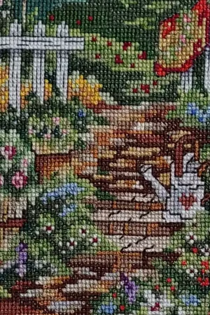 Populair Borduurwerk lange diepe tuin