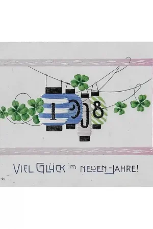 Alleen Vandaag Zijdegeborduurde kaart