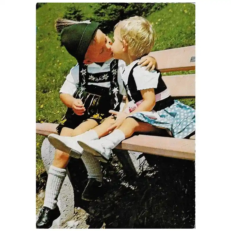 Textielkaart lentekriebels Direct Beschikbaar