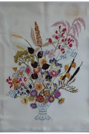 Weekendaanbieding Borduurwerk droogbloemen