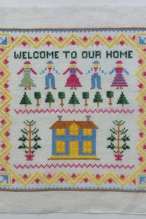 Merklapje Welcome to our home Superprijs