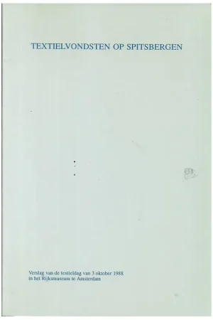 Veilige Betaling Boek: Textielvondsten op Spitsbergen