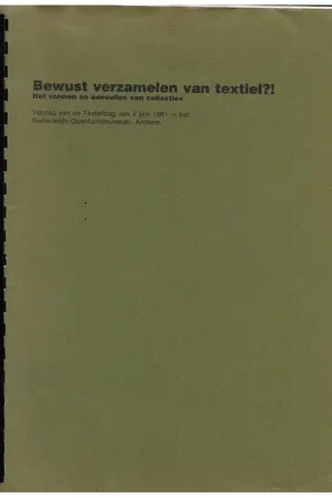 Boek: Bewust verzamelen van textiel?! Populair