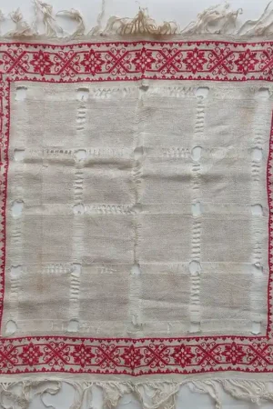 Oude geborduurde doek Korting