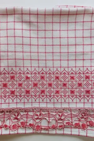 Nieuw Oude geborduurde doek