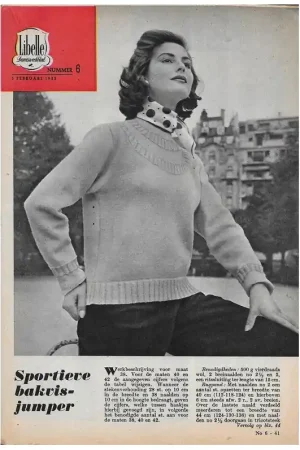 Tijdschrift: Libelle mode februari 1955 Koopje