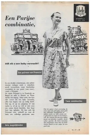 Tijdschrift: Libelle mode juli 1956 Beperkte Voorraad