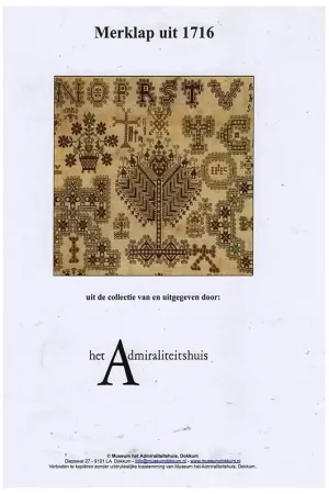 Patroon: Merklap uit 1716 Uitverkoop