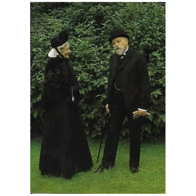 Fabrieksprijs Ansichtkaart: Echtpaar Friese kleding