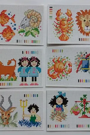 Koop Vandaag Borduurkaartjes dierenriem