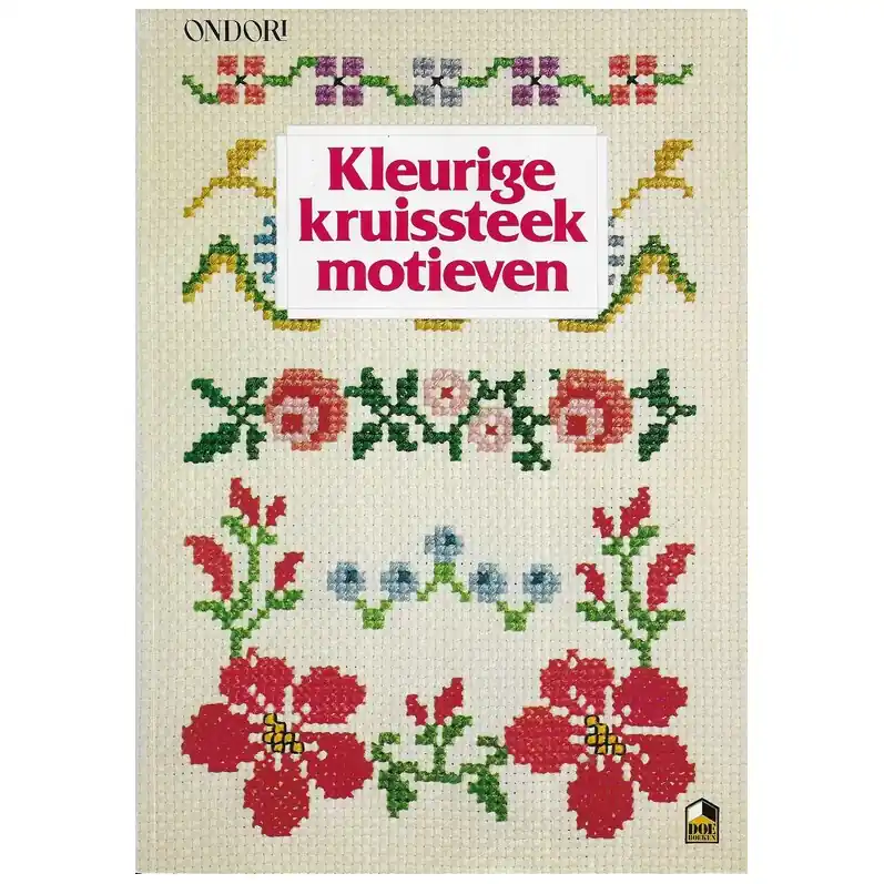 Boek: Kleurige kruissteek motieven Flitsaanbieding