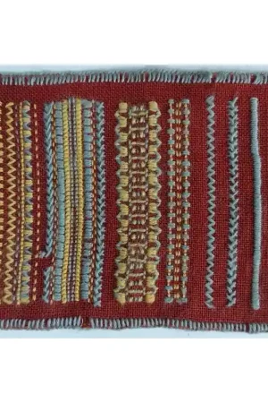 Proeflapje met steken in wol Betaalbaar