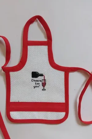 Schortje voor wijnfles Direct Verzonden