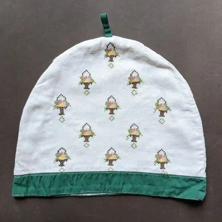 Actieprijs Geborduurde theemuts