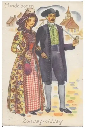 Gratis Retour Textielkaart Hindeloopen