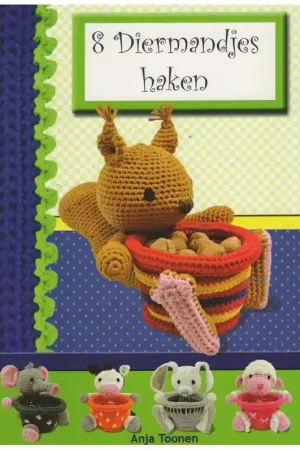 Boek: 8 Diermandjes haken Aanbieding