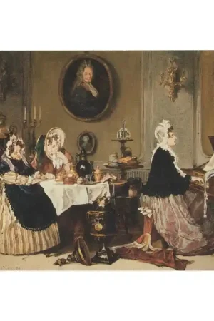 Textielkaart van schilderij La Romance Actieprijs