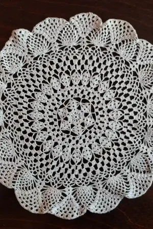 Aanbieding Gehaakt wit kleedje