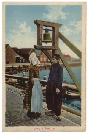 Oude ansichtkaart Volendam Betrouwbaar