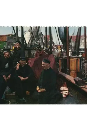 Oude ansichtkaart Volendam Veilige Betaling