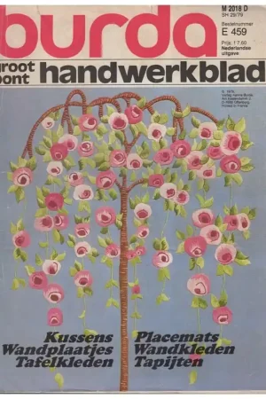 Tijdschrift: Burda Groot bont handwerkblad (8) Gratis Retour