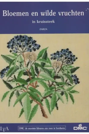 Seizoensaanbieding Boek: Bloemen en wilde vruchten in kruissteek