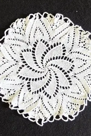 Seizoensaanbieding Gebreid wit kleedje (2)