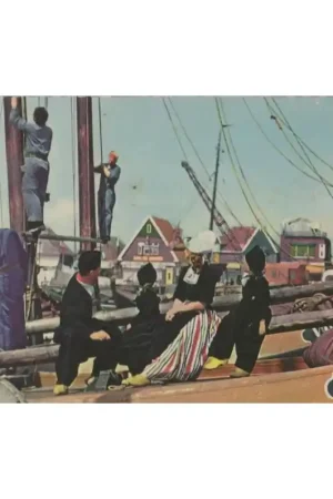 Oude ansichtkaart Volendam Weekendaanbieding