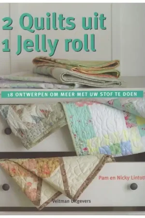 Tijdelijk Beschikbaar Boek: 2 quilts uit 1 jelly roll
